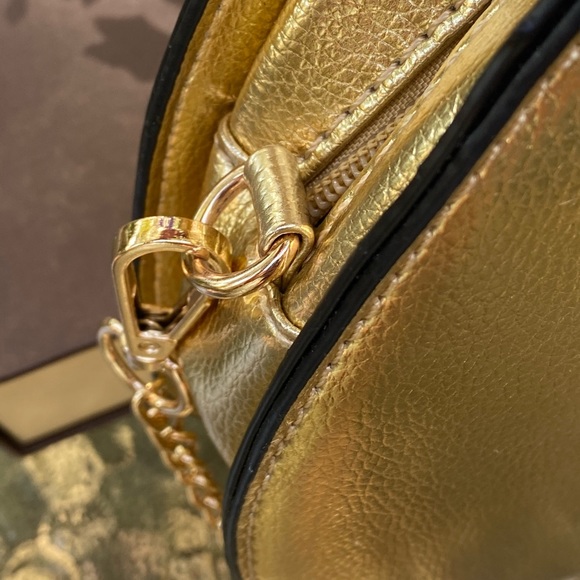 Hello 3 AM Gold Money Bag Crossbody Clutch - Picture 5 of 13